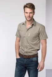 Mens Short Sleeved Country Check Shirt - - Size: XL