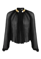 BLUSA CON COLLO GIOIELLO