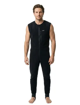 Heavy Warm Bib Pants Black S Men - Kinetic - FashionsVida