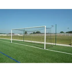 Paar Fußballtore 11er zum Einbetonieren aus Stahl - Blanc - unisex - Size: TU