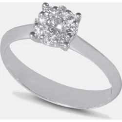 Anillo de oro y diamantes