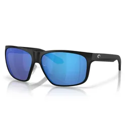 Trades Polarized Sunglasses Matte Black 08 Blue Mirror 580G/CAT3 Men