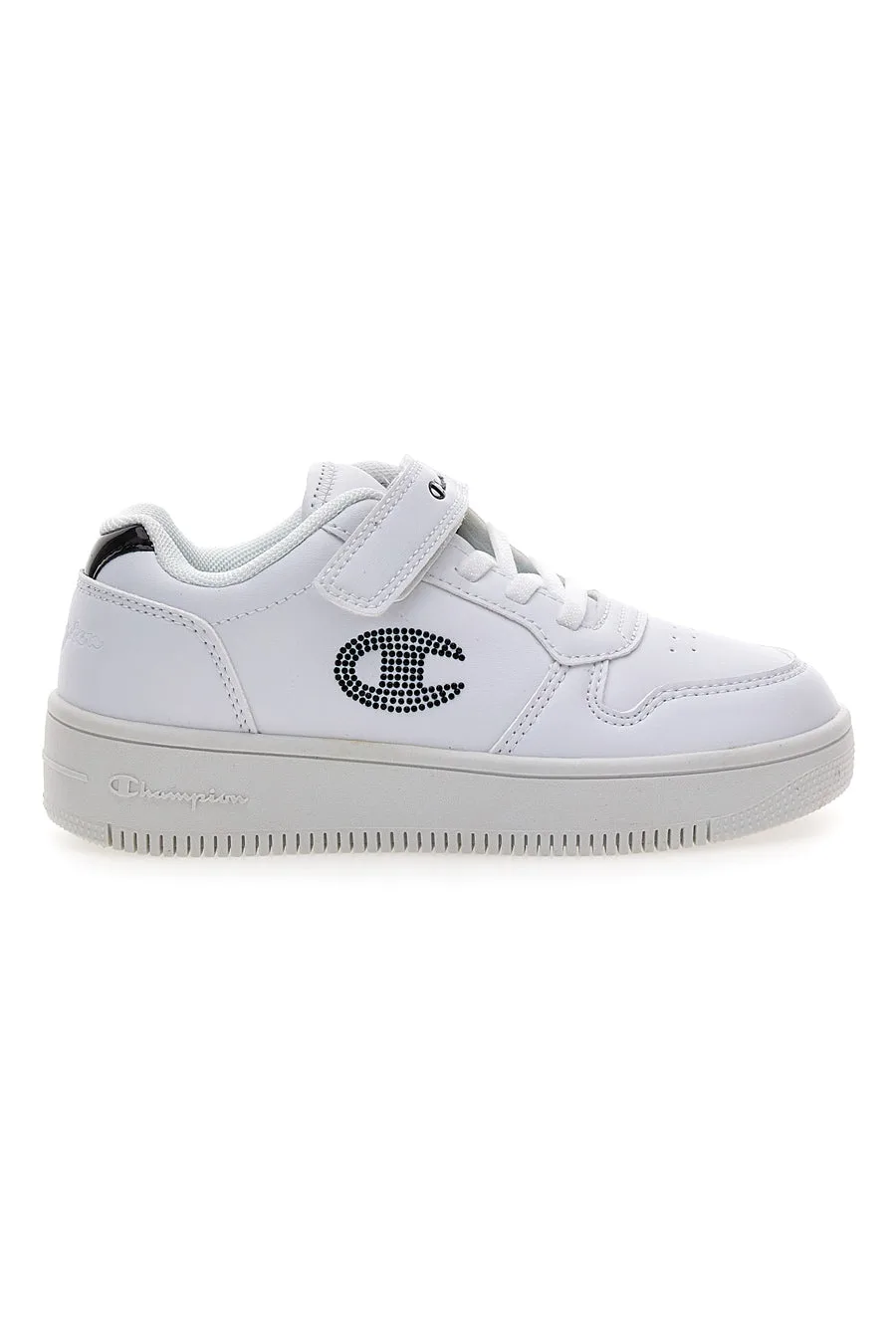 Sneakers bianche con glitter e suola platform RD18 Platform Glitter G PS 31 - Champion - FashionsVida