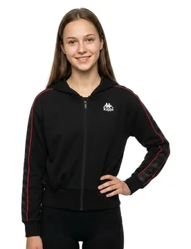 Veste De Survêtement 222 Banda Carlise 2 Black / Red Racing / White L - Kappa - FashionsVida