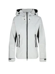 SCHÖFFEL Damen Softshelljacke Blaueis Hoodie weiss 34 W