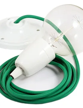 Cables Suspension Luminaire Rm06 50 Cm Green / White One Size - Creative - FashionsVida