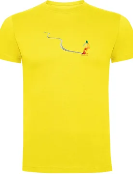 T-shirt à Manches Courtes Snowboard Track Yellow XL - Kruskis - FashionsVida