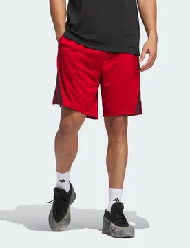 Short da basket Legends 3-Stripes L 18 CM Team Power Red 2 / Black - Adidas - FashionsVida