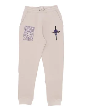 Pantalone Tuta Felpato Uomo Bloody Sweatpants Cream - Doomsday - FashionsVida