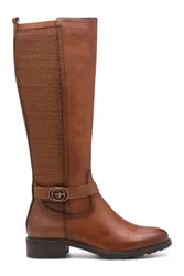 Womens Leather Knee High Riding Boots - - Size: 4
