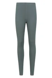 Women's 'Keep The Heat' Warm Moisture Wicking Isotherm Baselayer Ski Pants in Khaki Size: 6 - Khaki - Size: 6