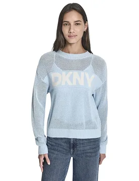 Maglione Dj6r0996 Moonstone / Ivory XS - DKNY - FashionsVida