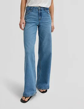 Hope Mid Rise Baggy Jean Tinted Blue Größe 32x33 female - Lee - FashionsVida
