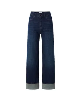 Jeans Wide Leg dunkelblau 29/L32 Damen - RICHROYAL - FashionsVida