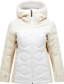 Doudoune de ski en duvet - W Silverchute Helium Down Jacket Sand Fog Off White - Taille L - Blanc - Peak Performance - FashionsVida