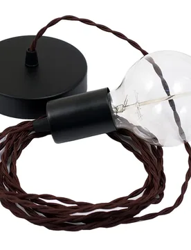 Cables Suspension Luminaire Tm13 1 M Brown / Black One Size - Creative - FashionsVida