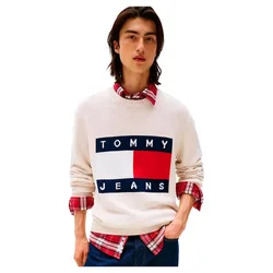 Maglione Melange Flag Regular Fit Ancient White Heather M