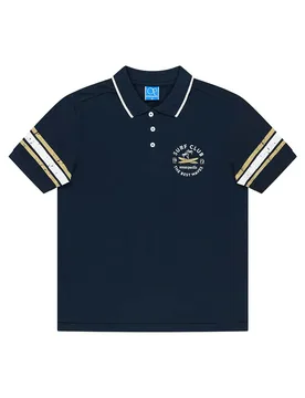 Polo à Manches Courtes Canggu Dark Navy / Beige / Sand 2XL - Ocean Pacific - FashionsVida