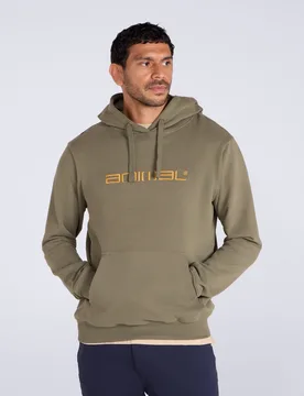 Driver Mens Logo Hoodie - Green - Green - Size: L - Animal - FashionsVida