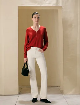Jersey básico de mujer cuello panadero - Woman El Corte Inglés - FashionsVida