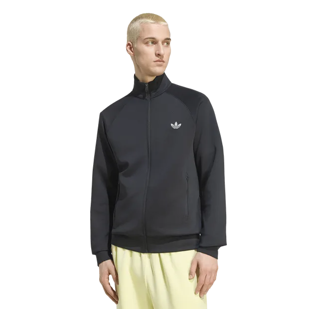 Trefoil Men Track Tops - Black - Size M - Poly Mesh - Black - Size: Medium - Adidas - FashionsVida