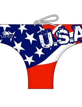 Liberty Usa Swimming Brief Red / White 3XL Men - TURBO - FashionsVida