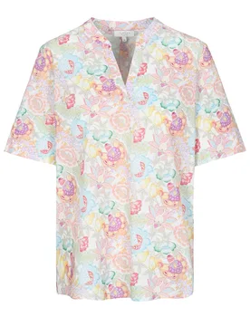 Bluse,Serafino Ausschnitt, 1/2 female - 36 - FashionsVida