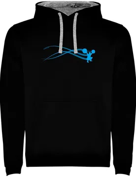 Sweat à Capuche Stella Train Two-colour Black / Grey 2XL - Kruskis - FashionsVida