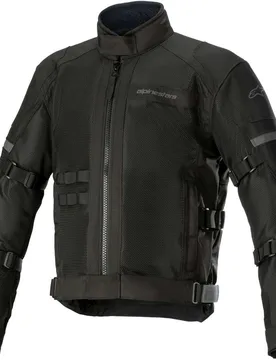 Giacca Moto Traforata CROSSHILL WP AIR Nero Nero taglia 2X - Alpinestars - FashionsVida