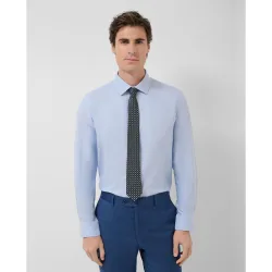 Camisa de vestir de hombre regular fit microestructura