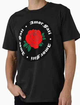 Amor Fati rose stoic philosophy Gift t shirt for men 100% cotton printed Graphic Clothes Large size Tops S-6XL - Aliexpress - FashionsVida