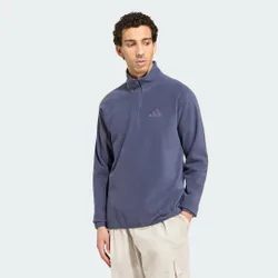 Giacca Terrex Multi Essentials in tessuto felpato con mezza zip L Shadow Navy