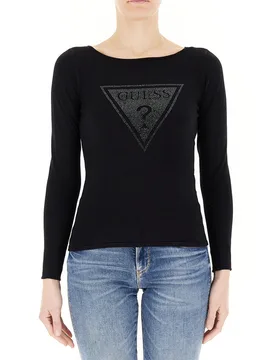 Maglia maniche lunghe NERO XS - Guess - FashionsVida