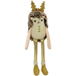 Peluche Erizo Nicolas Navidad Dorada