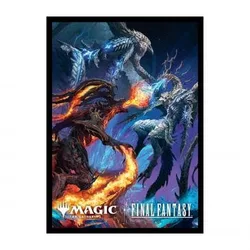 MTG FINAL FANTASY Deck Protector Sleeves featuring Ifrit Vs Bahamut (100)