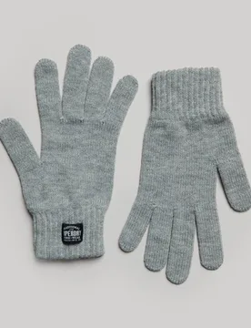 Superdry Damen Klassische Strickhandschuhe Silber - Größe: M/L - 19.99 - FashionsVida