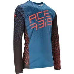 Maglia Moto Mtb Modello WINTERFELL Blu Nero taglia XL