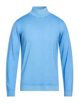 Rollkragenpullover Herren Azurblau L,S Herren - Daniele Fiesoli - FashionsVida