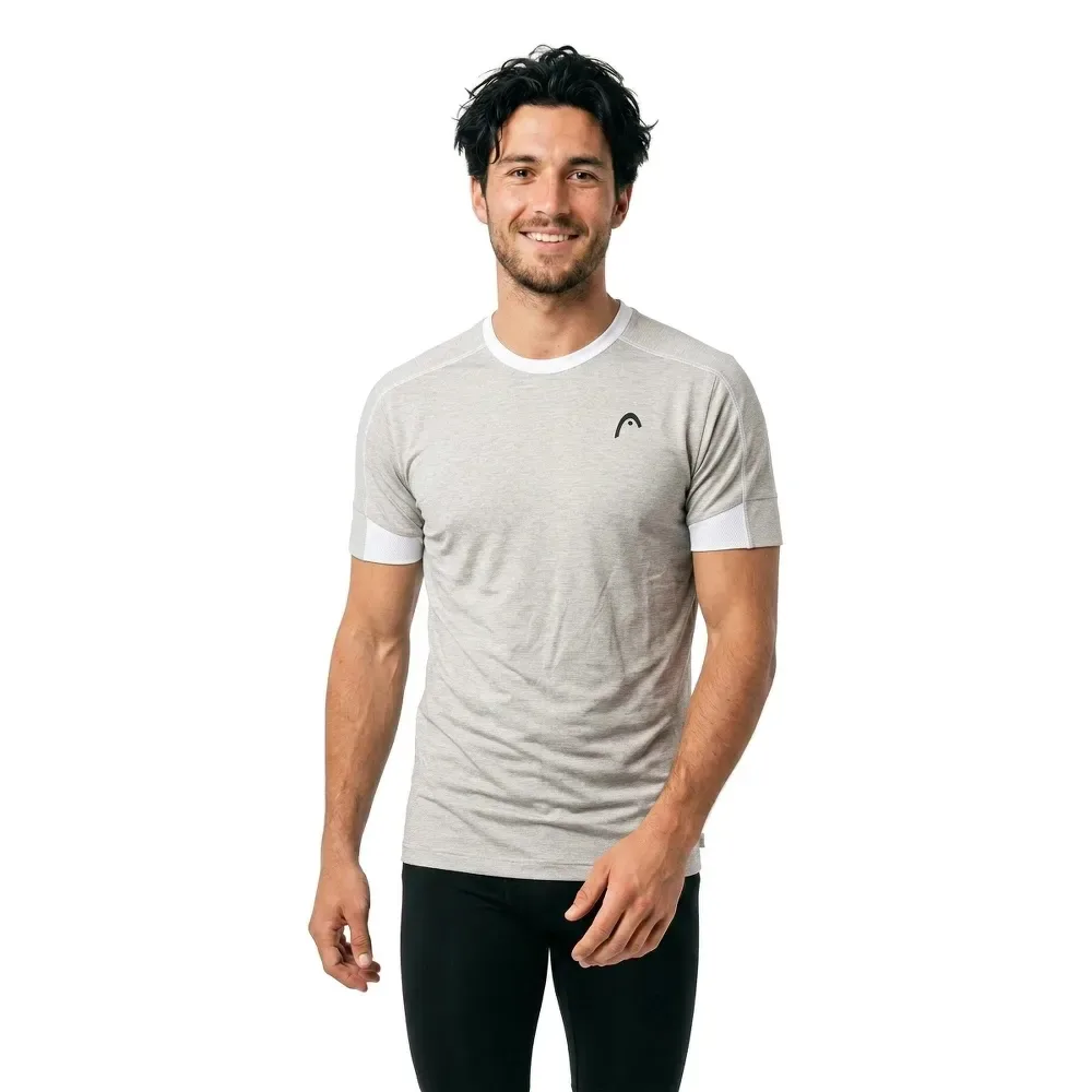 Play Tech Short Sleeve T-shirt Willow Grey 3XL - Head Racket - FashionsVida