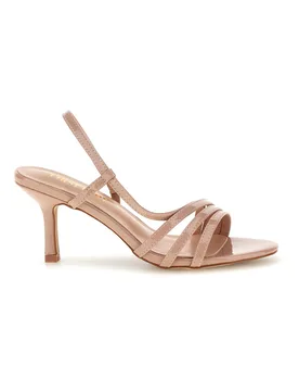 Sandali beige con listini e tacco medio P709 38 - FIRST LADY - FashionsVida