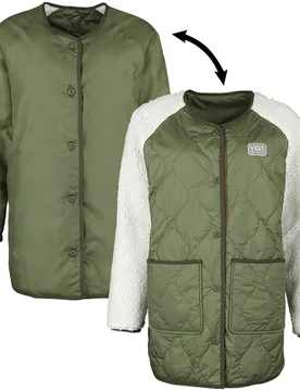 Mantel - Peake Quilted Liner Coat Amusement 66 - L - für Damen - Größe L - oliv - Frauen - female - Vans - FashionsVida
