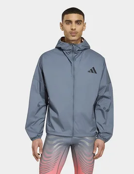 Mens Giacca Da Running Adizero Blaze - Grigio, grigio grigio Uomo taglia XL - Adidas - FashionsVida