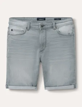 Jogger-Jeans Shorts, Modern Fit#normale Größen#untersetzte Größen, Farbe Grau, 50, superelastischer Denim in 18 (!) Größen erhältlich Herren - Walbusch - FashionsVida