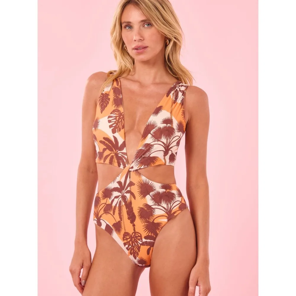 Bañador de mujer trikini estampado con relleno - Blueman - FashionsVida
