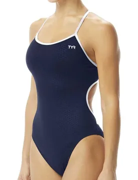 Hexa Trinityfit Swimsuit Navy / White 32 Women - TYR - FashionsVida