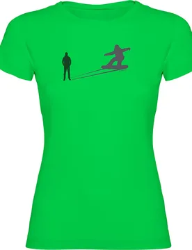 T-shirt à Manches Courtes Snowboarding Shadow Light Green 2XL - Kruskis - FashionsVida
