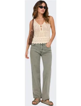 Pantalón de mujer largo y ancho - Only - FashionsVida