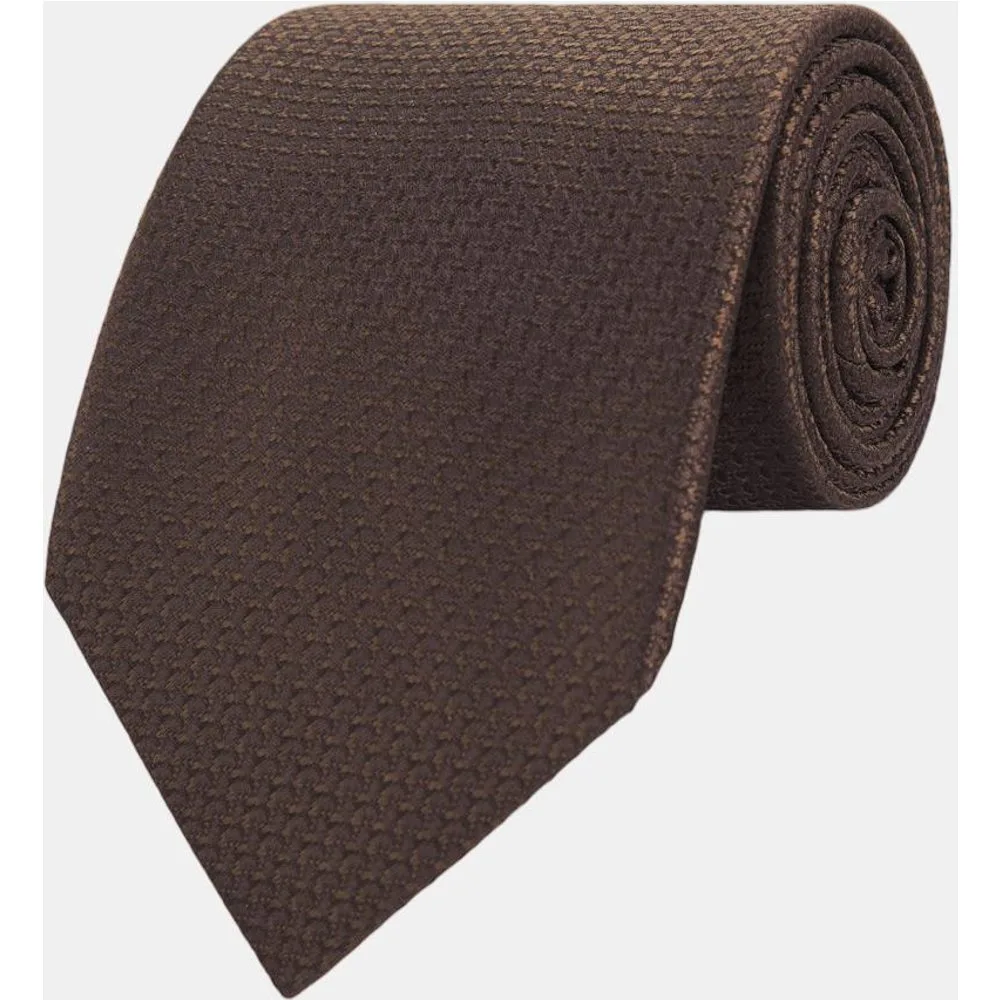 Corbata de hombre jacquard microdibujo seda natural - Mirto - FashionsVida