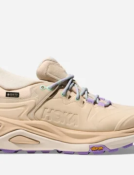 Women's Kaha 3 Low GORE-TEX Hiking Shoes in Vanilla/Mint Fluorite, Size 5.5 - HOKA - FashionsVida