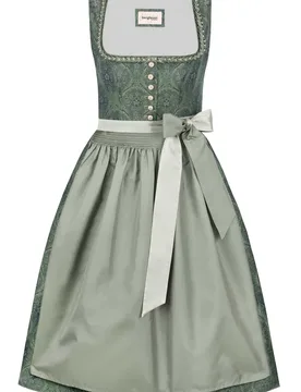 Dirndl Valentina (grün, Gr. 48) von Bergfeuer Couture für Damen, 100 % Polyester - Stockerpoint - FashionsVida